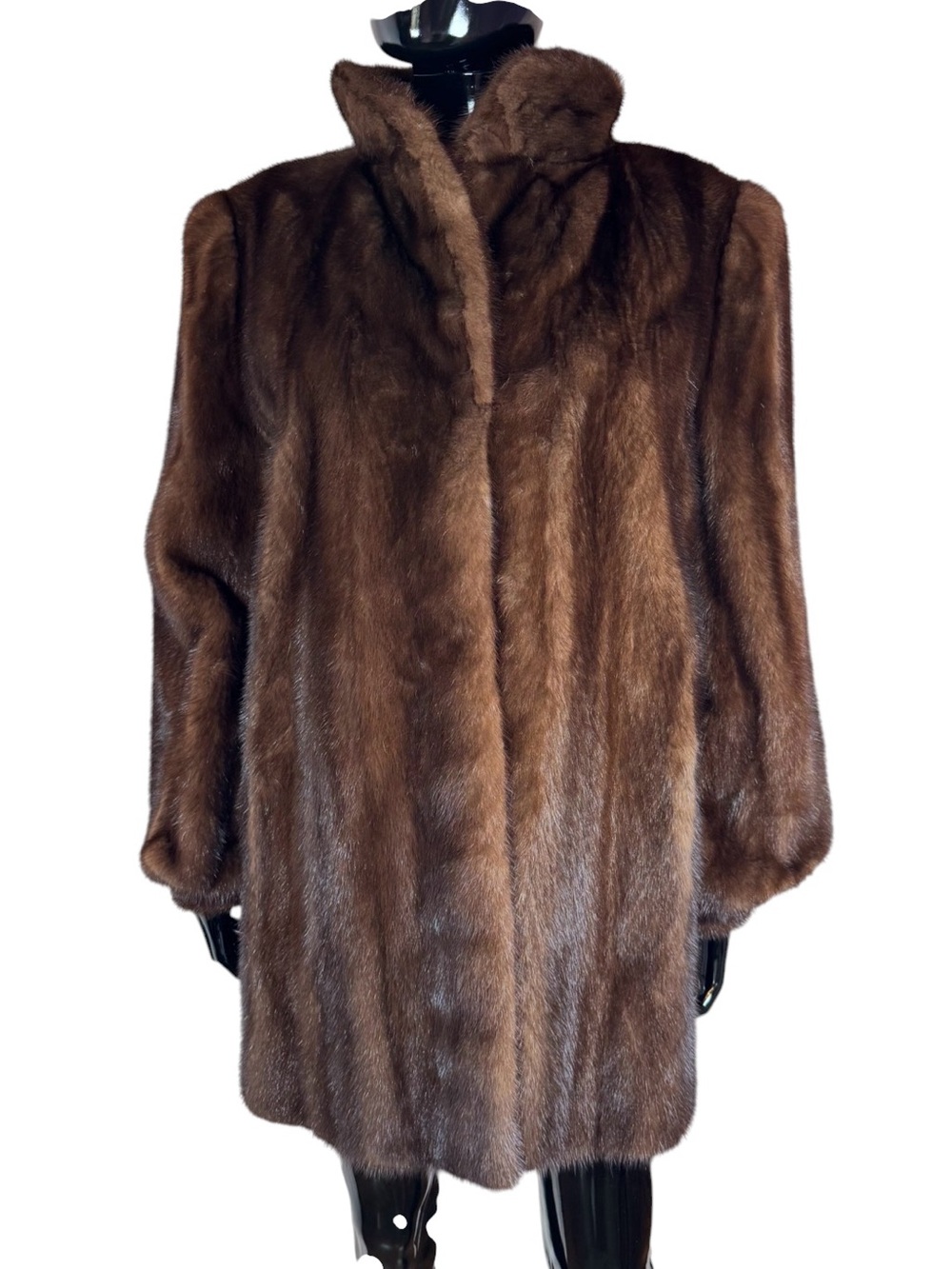 Classic Women's Brown Mink Coat